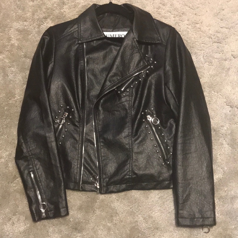 Faux Vegan Leather Jacket